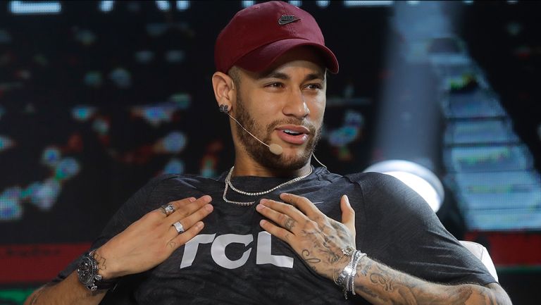 Neymar, durante programa de televisión