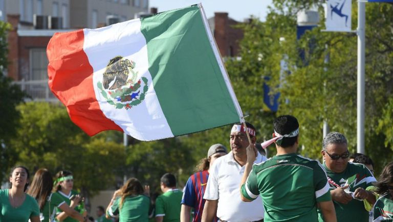 Aficionados de México en un partido del Tri