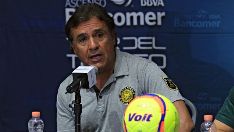Jorge Dávalos en conferencia de prensa previo a la Final del  Ascenso MX 