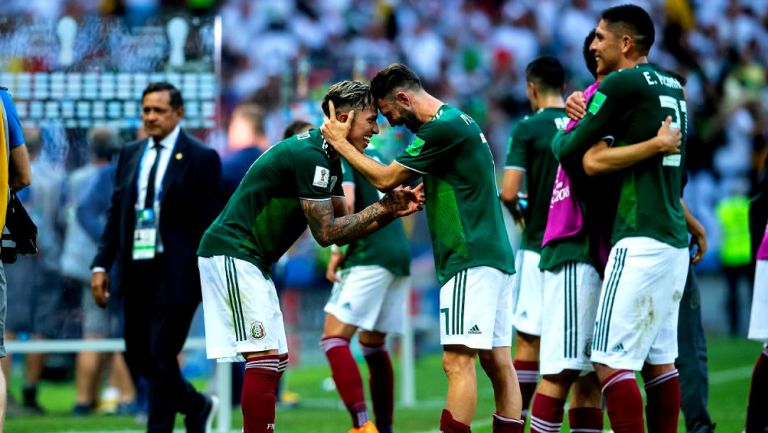 México festeja triunfo en debut mundialista contra Alemania