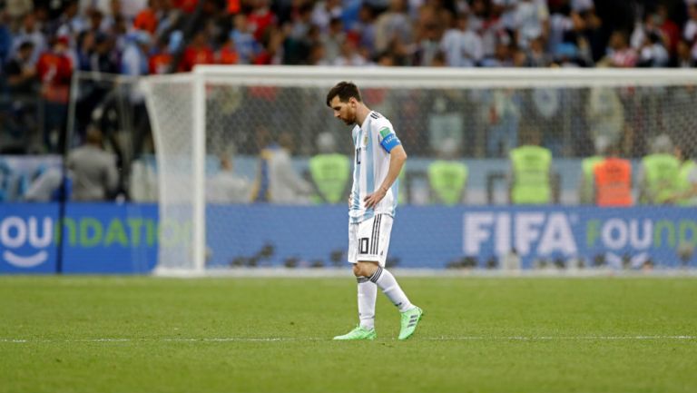 Lionel Messi, durante el partido contra Croacia