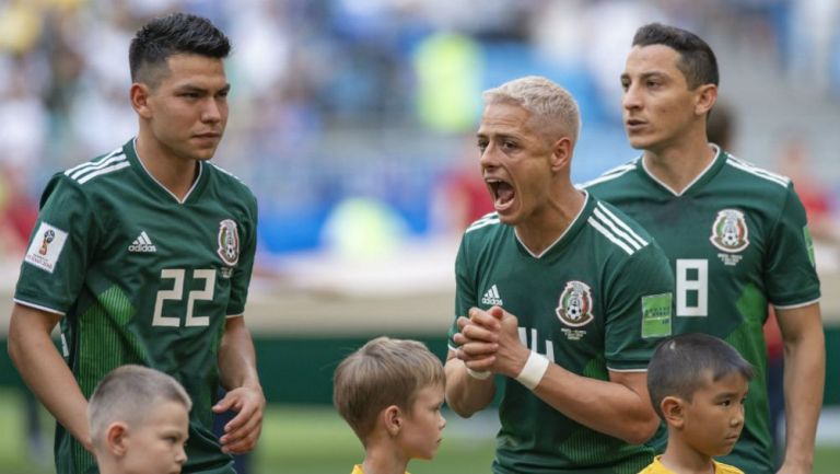 Hernández lanza un grito antes del juego vs Brasil