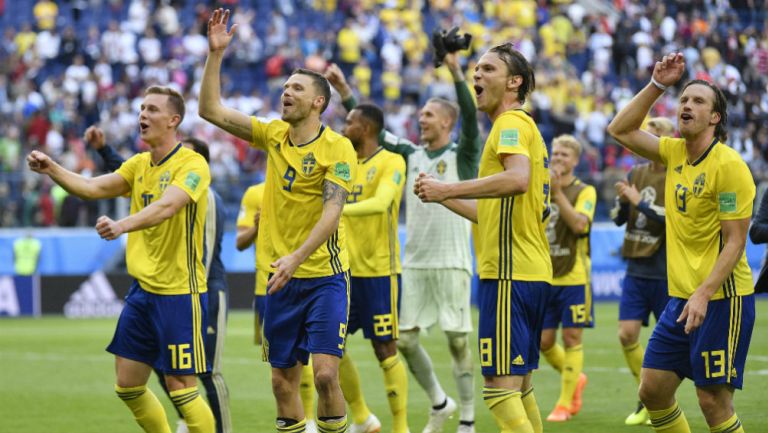 Suecia celebra el pase a Cuartos de Final 