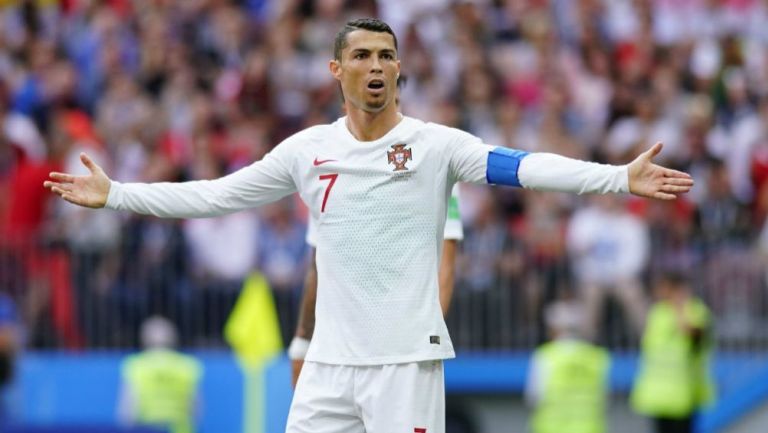 CR7 se queja en el juego entre Portugal y Marruecos en Rusia 2018
