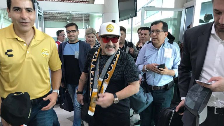 Maradona, a su llegada a Culiacán