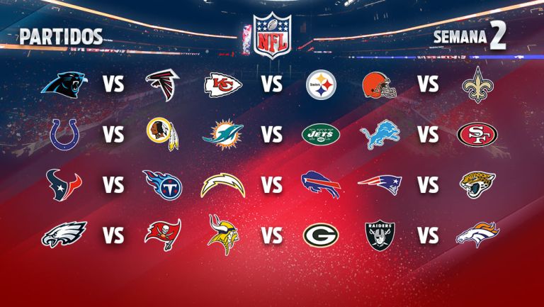 EN VIVO Y EN DIRECTO: NFL Semana 2 domingo