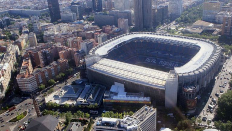 Vista aérea del Estadio Santiago Bernabéu