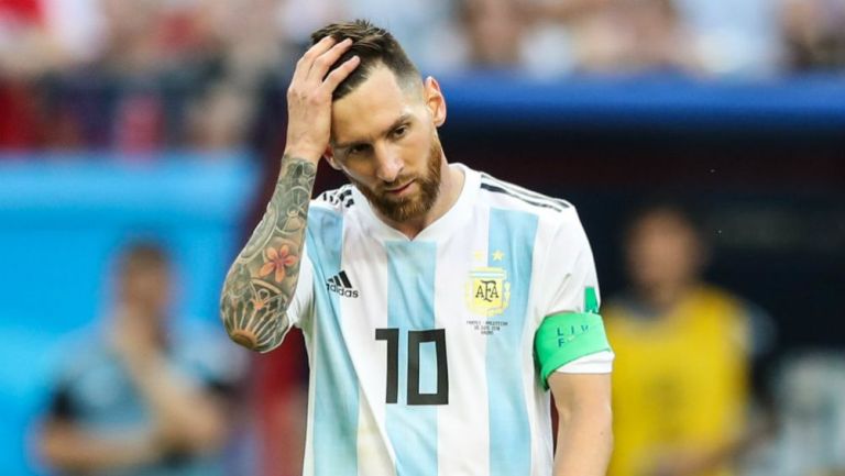 Messi, en lamento durante el Mundial de Rusia 2018