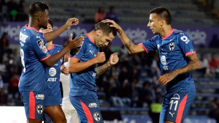 Monterrey festeja gol de Celso Ortíz en la J6
