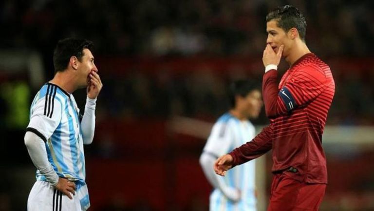 Messi junto a Cristiano Ronaldo