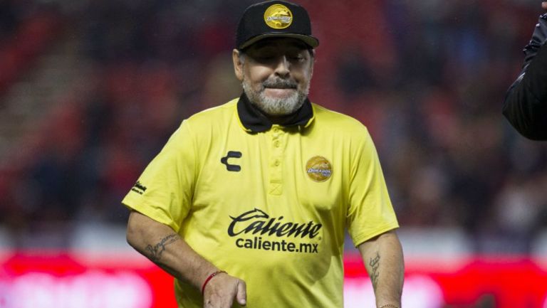 Maradona previo al duelo ante Xolos