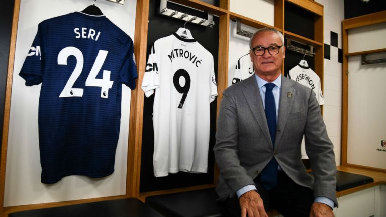Ranieri en el vestidor del Fulham 