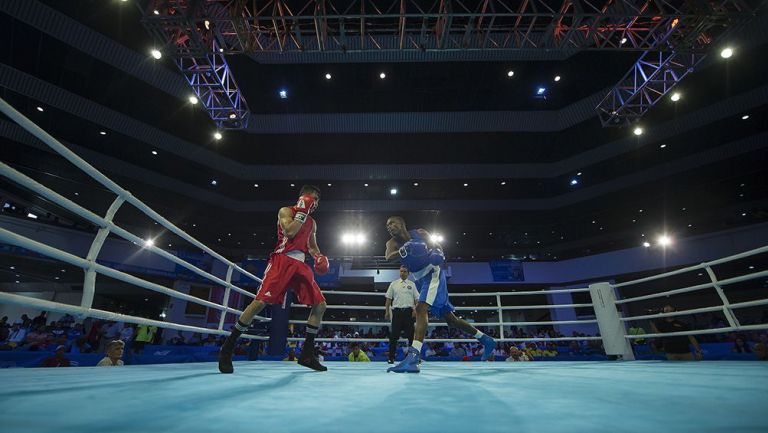 Un combate de boxeo en Barranquilla 2018