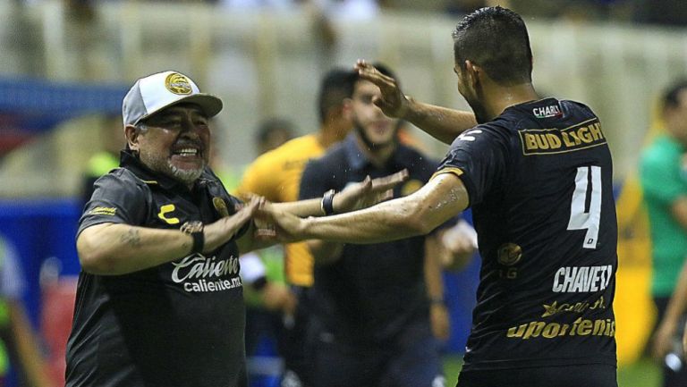 Maradona festeja gol de Dorados