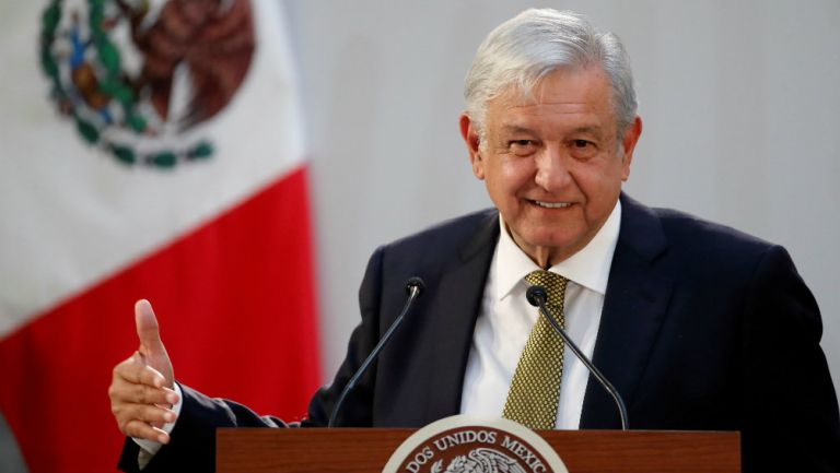 Andrés Manuel López Obrador durante una conferencia de prensa