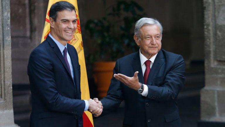 AMLO recibe a Pedro Sánchez, presidente del gobierno de España