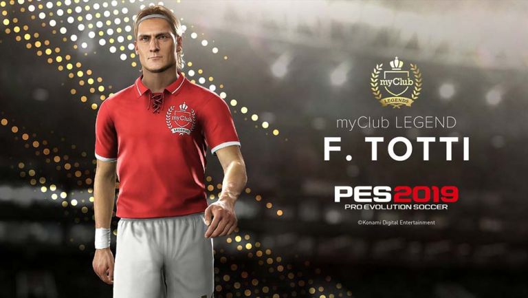 Francesco Totti ahora es una leyenda de Pro Evolution Soccer