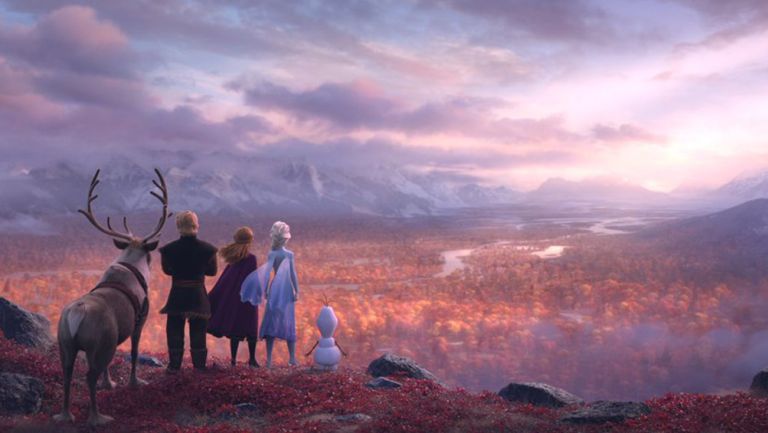 Los personajes de Frozen miran el horizonte