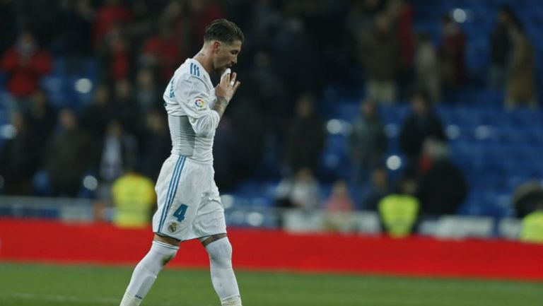 Ramos se lamenta después de un partido