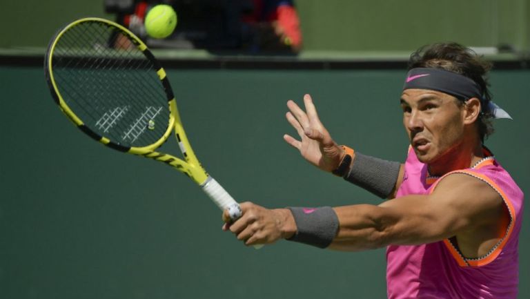 Rafael Nadal durante partido de Cuartos de Final de Indian Wells