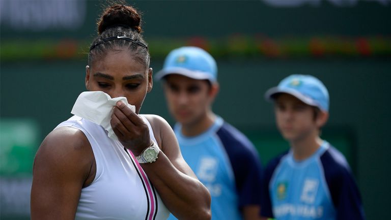Serena Williams durante el Masters de Indian Wells