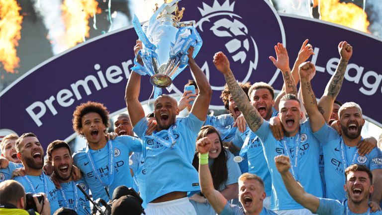 Manchester City festeja título de la Premier League