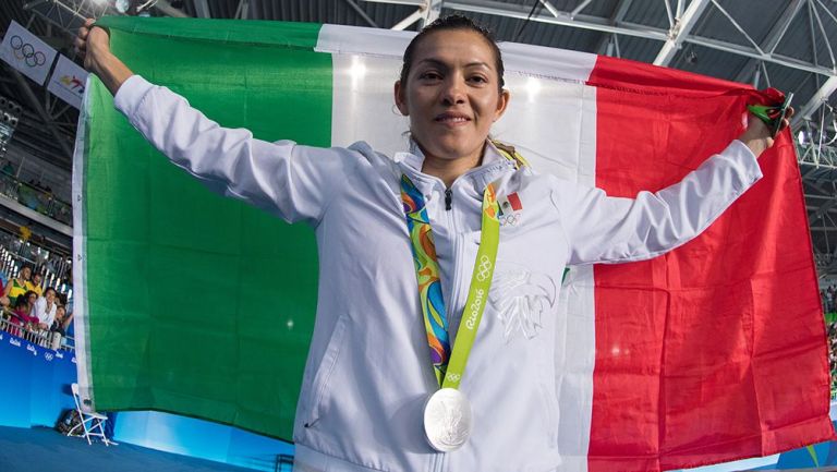 María Espinoza tras ganar medalla en los Olímpicos de Río