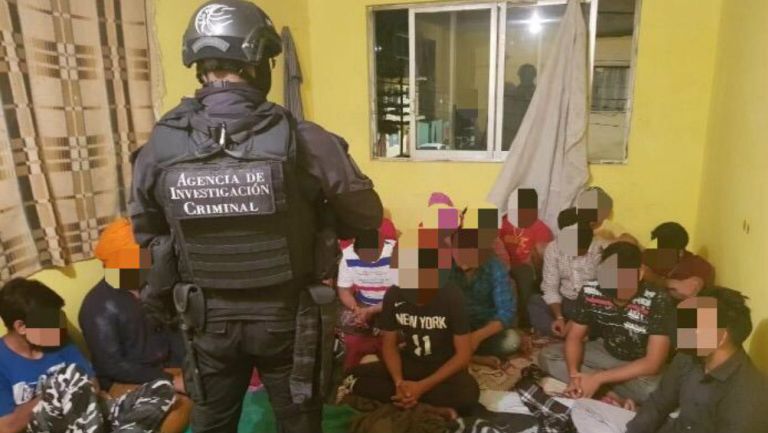 Migrantes rescatados en la Ciudad de México 