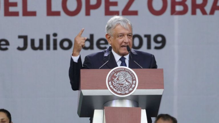 AMLO habla en su evento a un año de las elecciones de 2018 en el Zócalo 