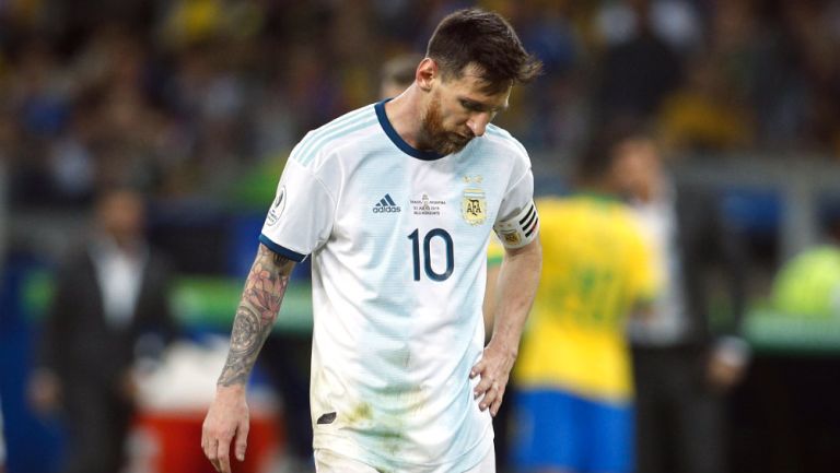 Leo Messi en lamento tras caer ante Brasil 