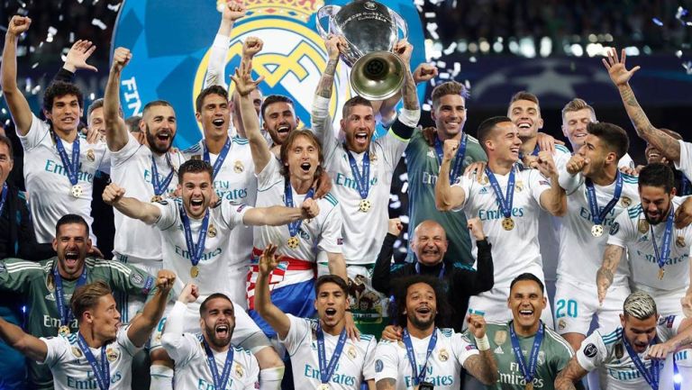 El Real Madrid celebra su última Champions League 