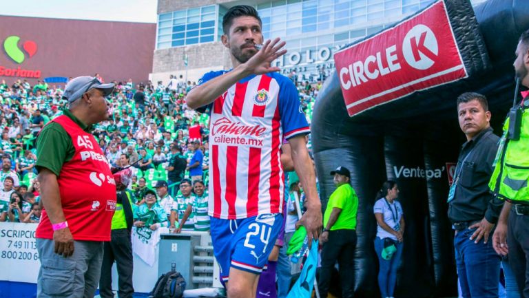 Oribe Peralta previo a un partido contra Santos 