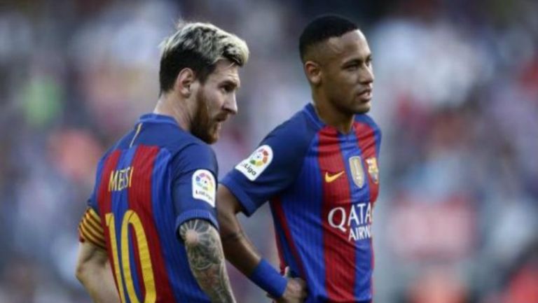 Neymar y Messi, en un partido del Barcelona