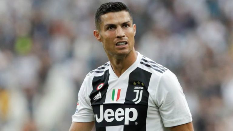 Cristiano, durante un juego de la Juventus