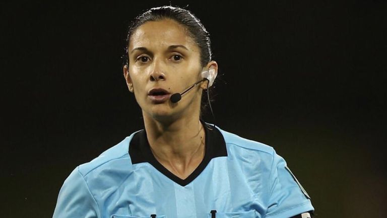Luciana Mascarana, durante un partido