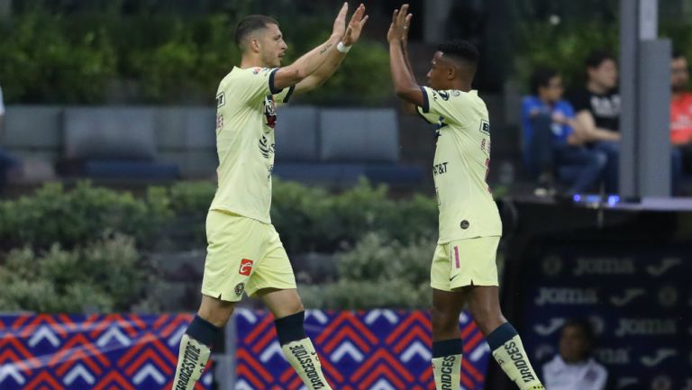 Guido celebra su gol contra La Máquina