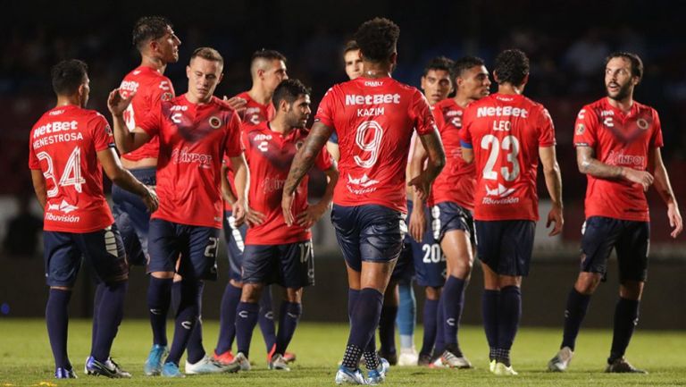Jugadores de Veracruz tras el juego ante Tigres del A2019
