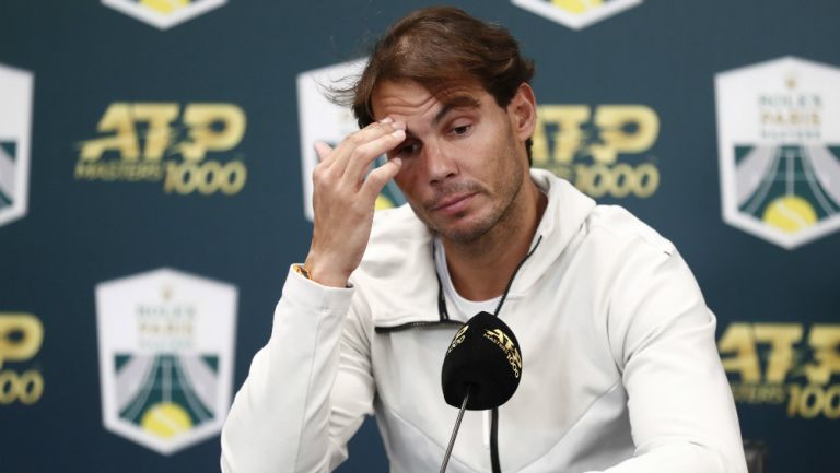 Rafael Nadal lamenta su salida del Masters 1000 de París