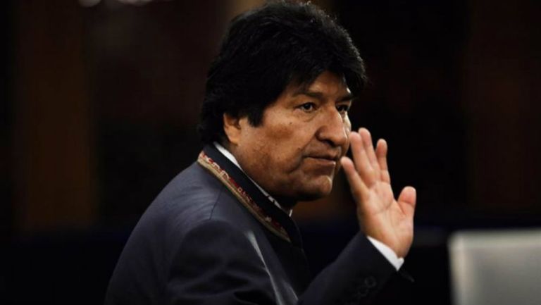 Evo Morales, durante un evento
