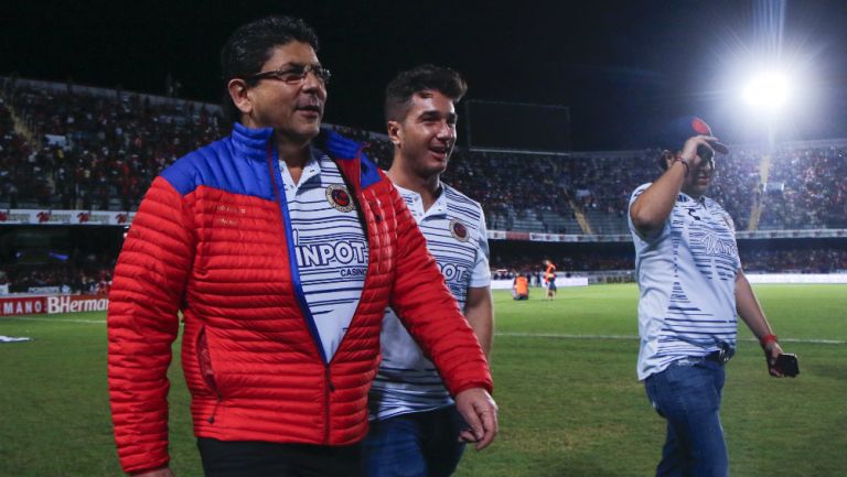 Fidel Kuri en el partido entre Veracruz y América