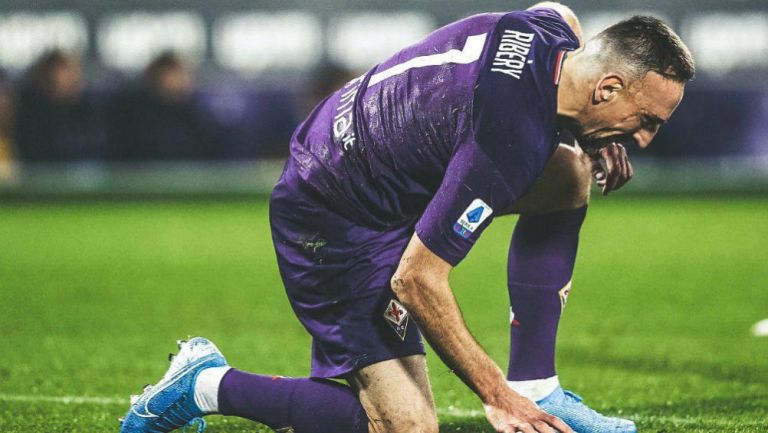 Ribery, durante un partido de la Fiorentina