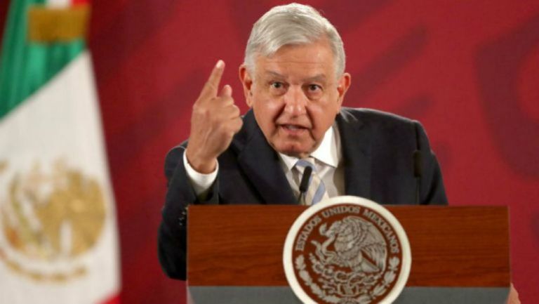  López Obrador durante sus clásicas 'mañaneras' 