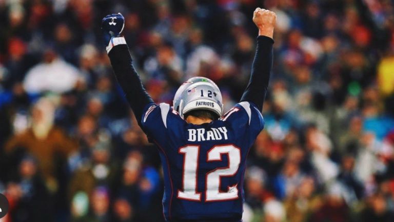 Tom Brady durante un partido con Patriots