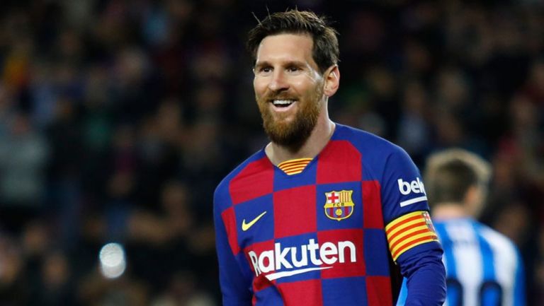 Messi en un juego del Barcelona