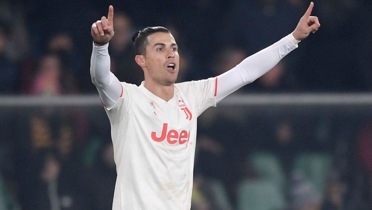 Crisitano Ronaldo celebra una anotación con la Juventus