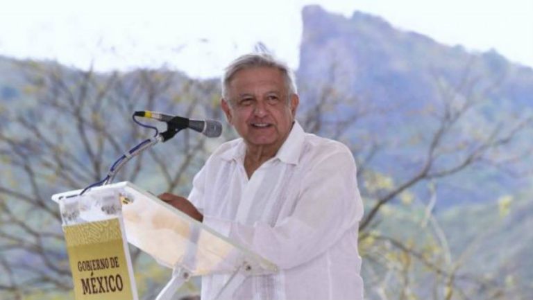 López Obrador en un evento en Badiraguato, Sinaloa