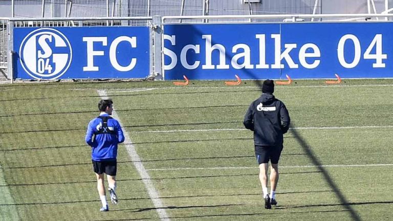 Jugadores del Schalke 04 en una práctica