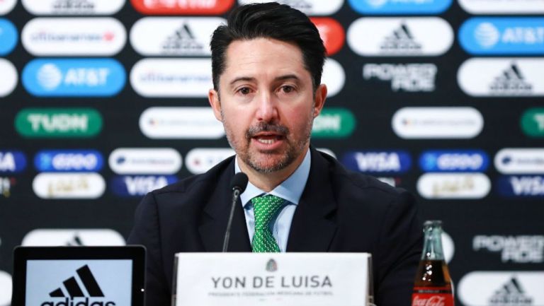 El presidente de la Federación Mexicana de Futbol, Yon de Luisa