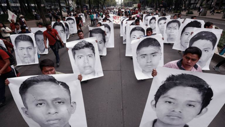Marcha por cuatros años de Ayotzinapa