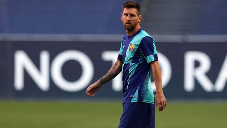 Messi, durante un entrenamiento del Barcelona